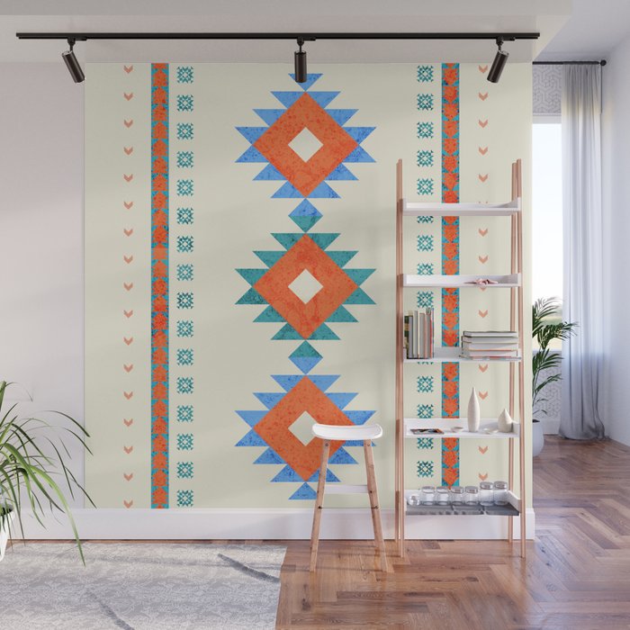 geometry navajo pattern no3 Wall Mural Gallery Image 1