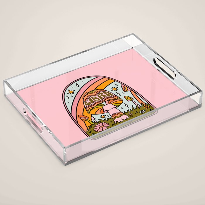 Libra Mushroom Acrylic Tray Gallery Image 1