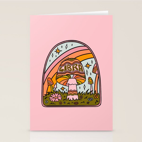 Libra Mushroom Stationery Card Gallery Image 1