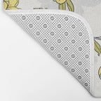 Luxurious pattern with yellow flowers Bath Mat Gallery Image 2