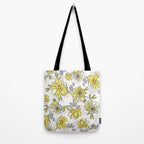Luxurious pattern with yellow flowers Tote Bag Gallery Image 2