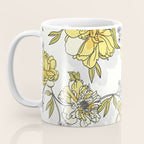 Luxurious pattern with yellow flowers Coffee Mug Gallery Image 3