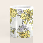 Luxurious pattern with yellow flowers Coffee Mug Gallery Image 4