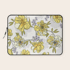 Luxurious pattern with yellow flowers Laptop Sleeve Gallery Image 1