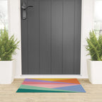 Geometric Triangles I Bright Pastel Welcome Mat Gallery Image 3