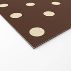 Vintage polka dots baroque brown & cream Welcome Mat Gallery Image 2