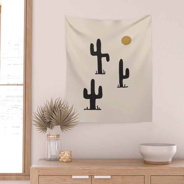 saguaro silent disco Wall Tapestry Gallery Image 2
