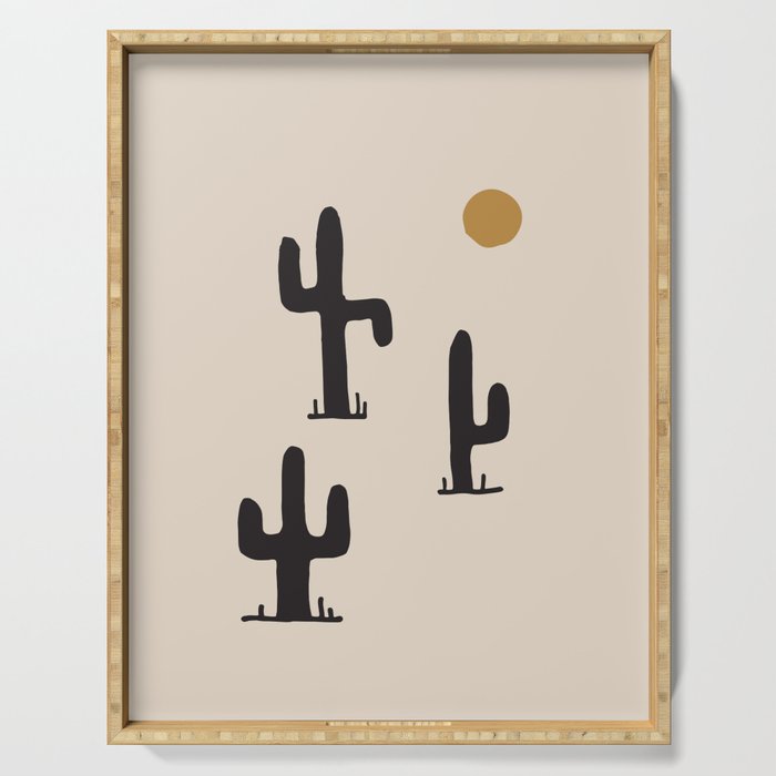saguaro silent disco Serving Tray Gallery Image 1