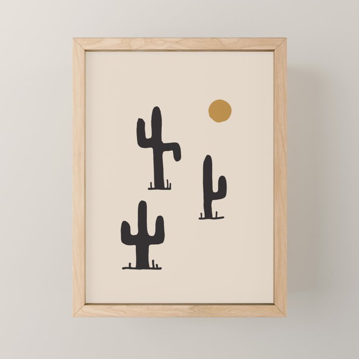 saguaro silent disco Mini Art Print Gallery Image 1