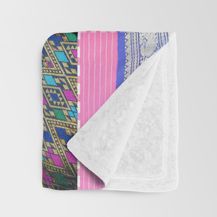 Boho Sari Patchwork Quilt Throw Blanket Gallery Image 3