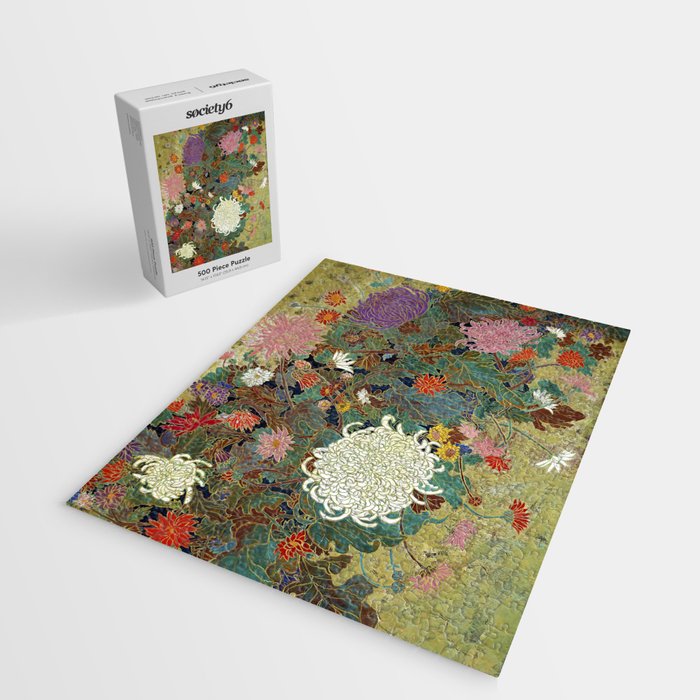 Vivid type flower Japanese painting Jigsaw Puzzle Gallery Image 2