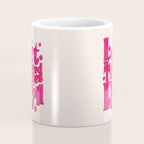 Let The Good Times Roll  - Retro Type in Pink Coffee Mug Gallery Image 4