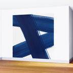 Indigo Abstract Brush Strokes | No. 4 Wall Mural Gallery Image 2