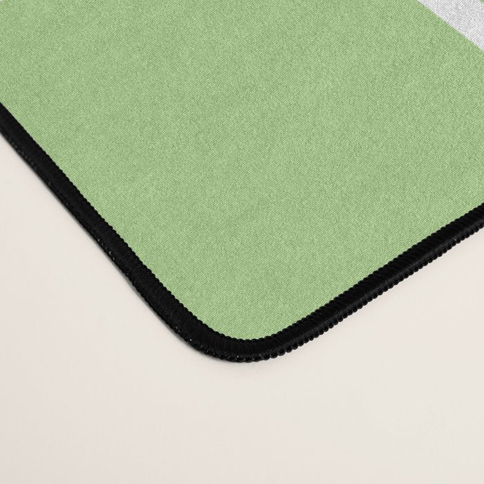 Yin Yang Checker in Green and White Desk Mat Gallery Image 4