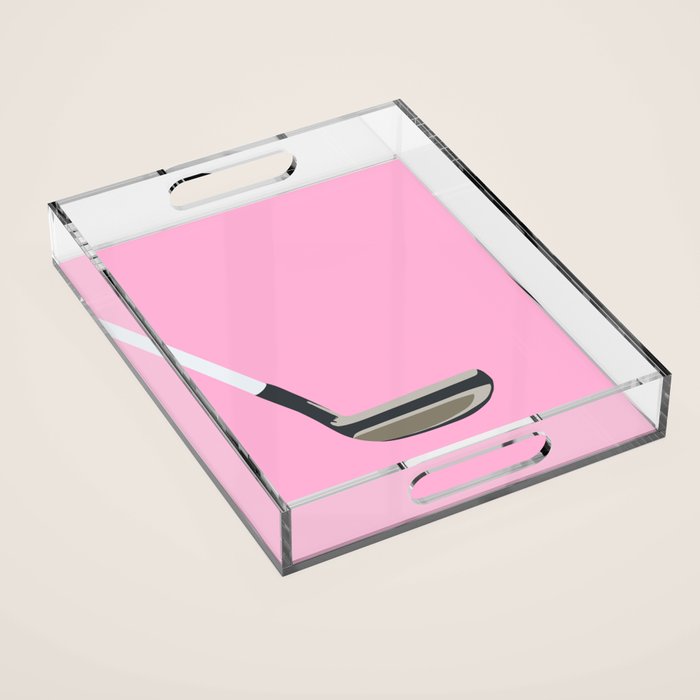 Golf Pink Acrylic Tray Gallery Image 1