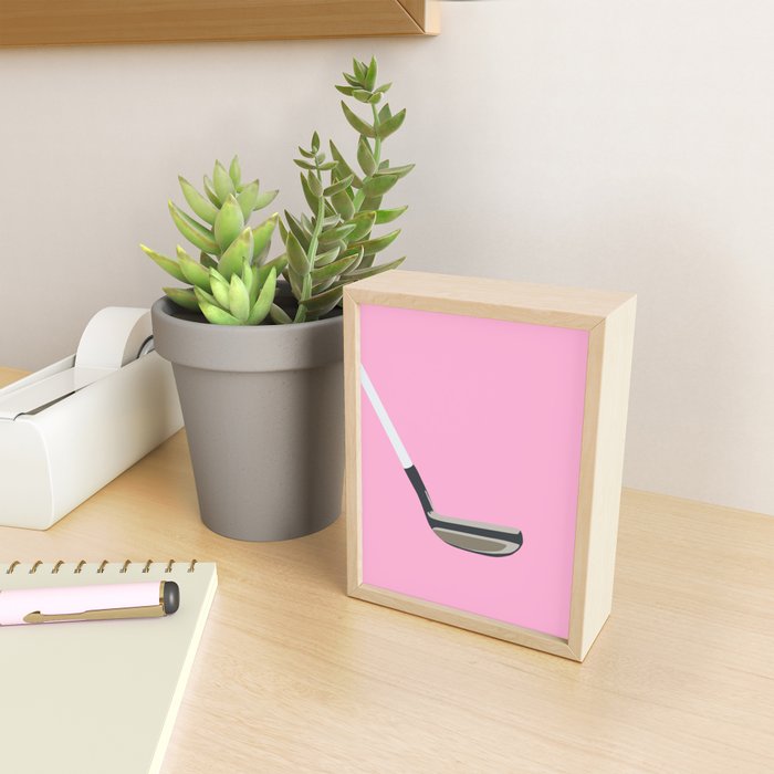 Golf Pink Mini Art Print Gallery Image 2