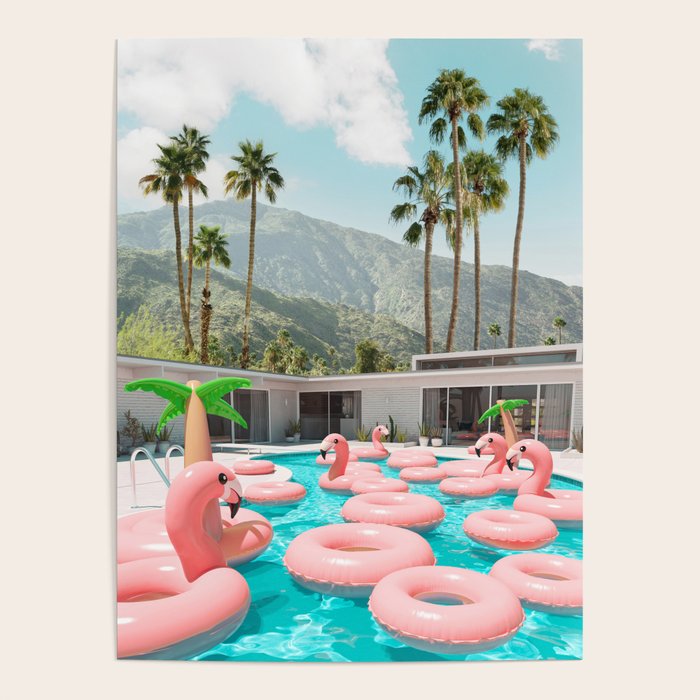 Flamingo Pool Party Poster Gallery Image 4