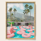 Flamingo Pool Party Serving Tray Gallery Image 1