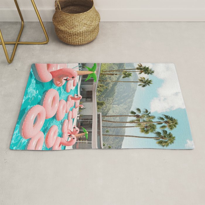 Flamingo Pool Party Rug Gallery Image 1