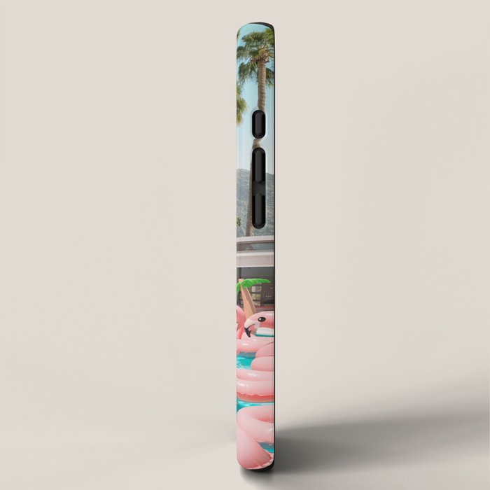 Flamingo Pool Party iPhone Case Gallery Image 2