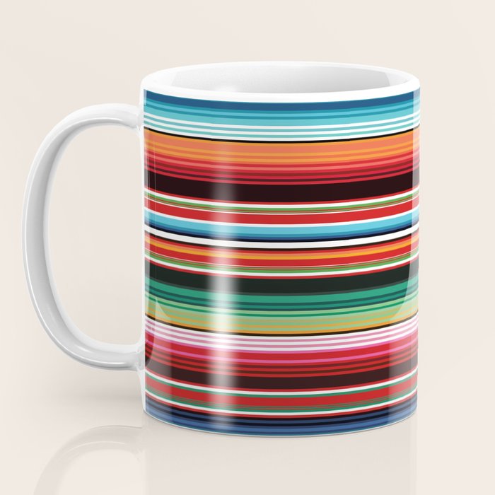 Sarape mexican blanket vibrant southwest modern serape pattern Coffee Mug Gallery Image 3