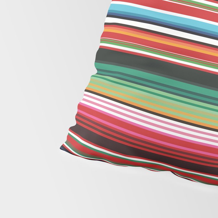 Sarape mexican blanket vibrant southwest modern serape pattern Pillow Sham Gallery Image 4