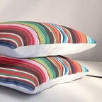 Sarape mexican blanket vibrant southwest modern serape pattern Pillow Sham Gallery Image 3