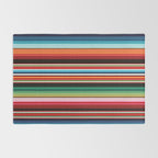 Sarape mexican blanket vibrant southwest modern serape pattern Rug Gallery Image 2