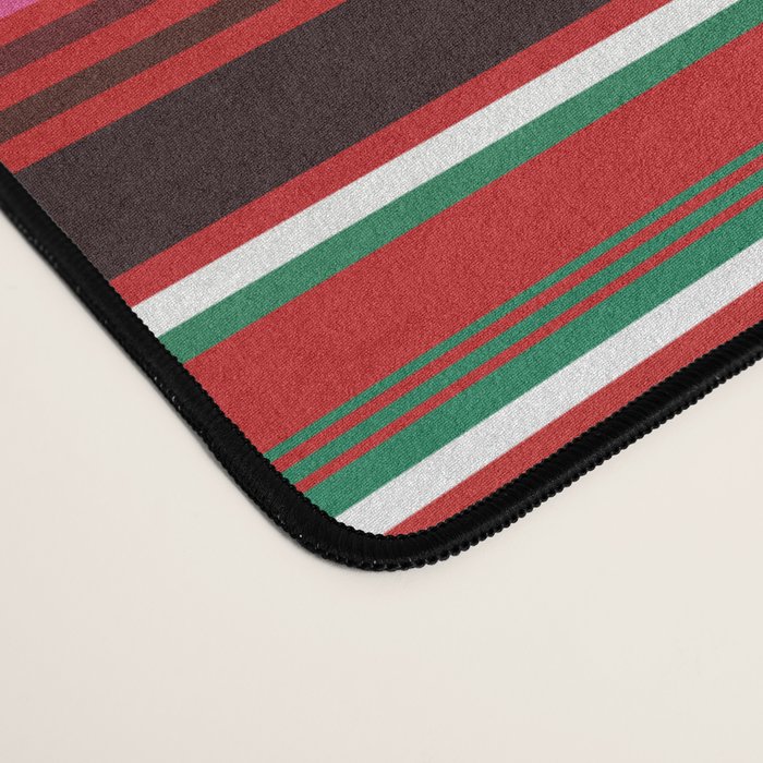 Sarape mexican blanket vibrant southwest modern serape pattern Desk Mat Gallery Image 4