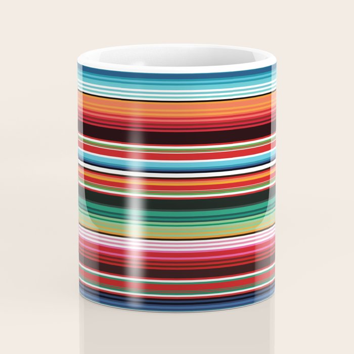 Sarape mexican blanket vibrant southwest modern serape pattern Coffee Mug Gallery Image 4
