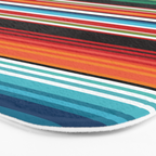 Sarape mexican blanket vibrant southwest modern serape pattern Bath Mat Gallery Image 3