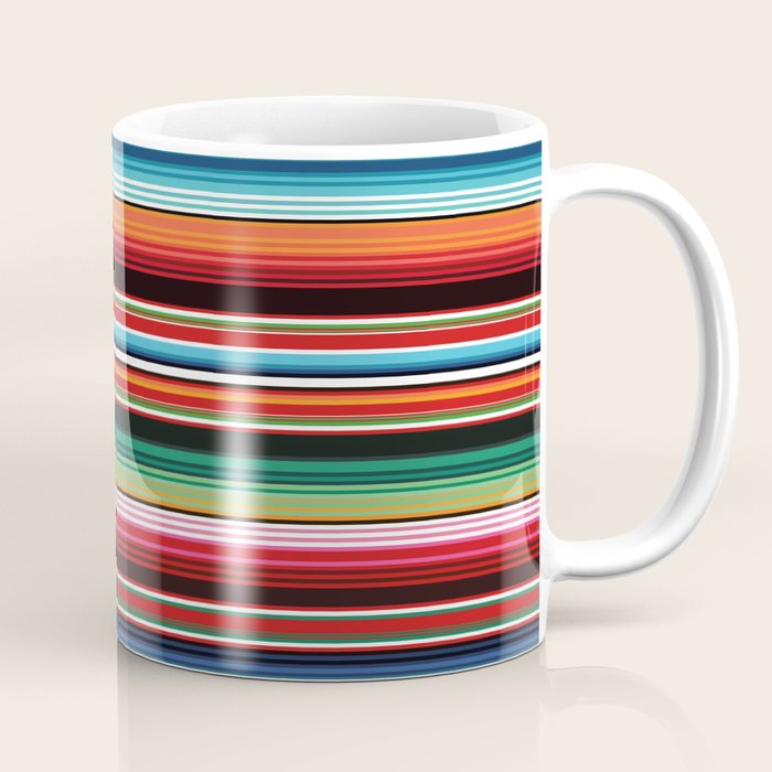 Sarape mexican blanket vibrant southwest modern serape pattern Coffee Mug Gallery Image 1