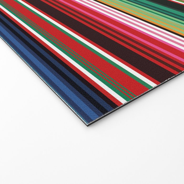 Sarape mexican blanket vibrant southwest modern serape pattern Welcome Mat Gallery Image 2