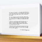 For what it's worth - F Scott Fitzgerald quote Wall Mural Gallery Image 2