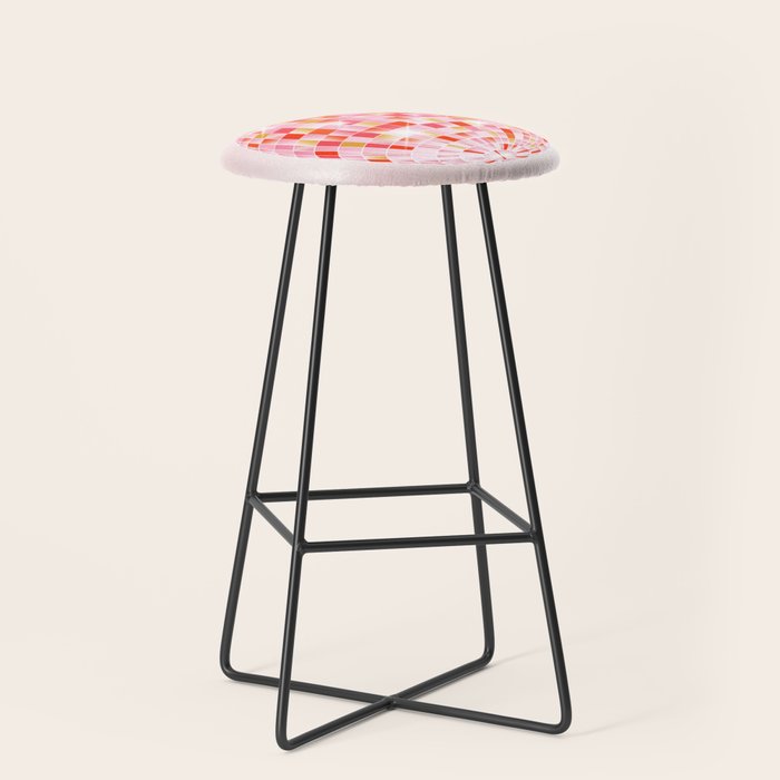 Candy Funk | Disco Ball: Peach Edition Stool Gallery Image 1