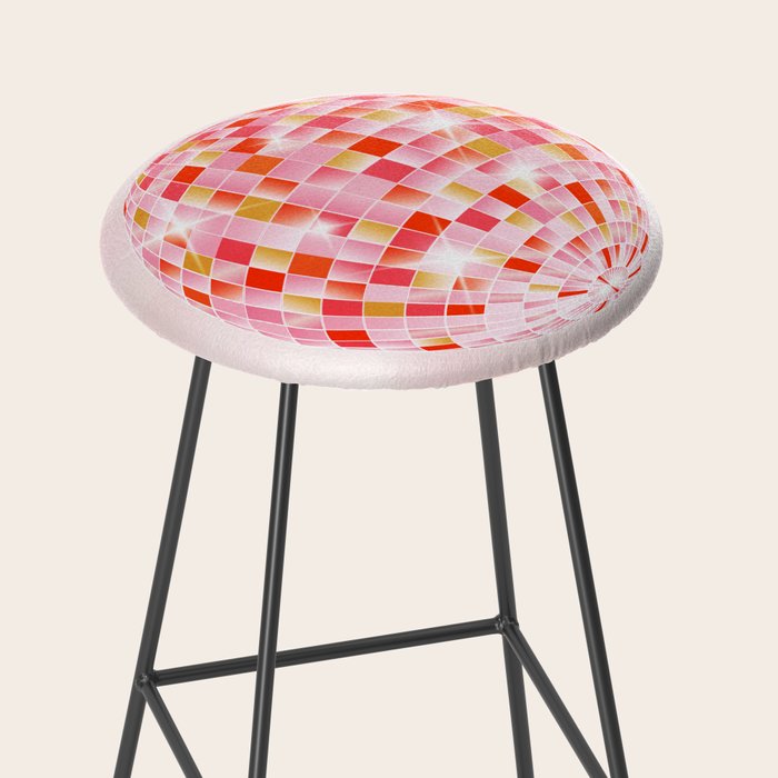 Candy Funk | Disco Ball: Peach Edition Stool Gallery Image 2
