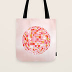 Candy Funk | Disco Ball: Peach Edition Tote Bag Gallery Image 1