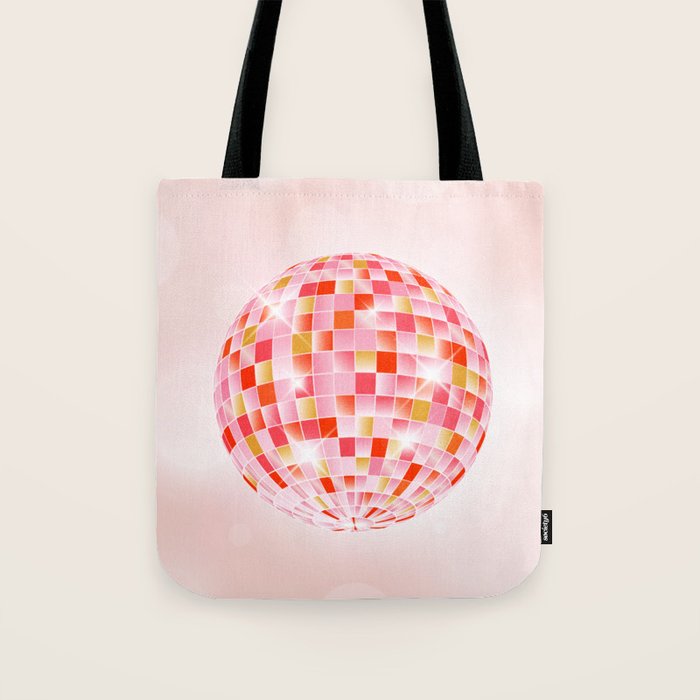 Candy Funk | Disco Ball: Peach Edition Tote Bag Gallery Image 1