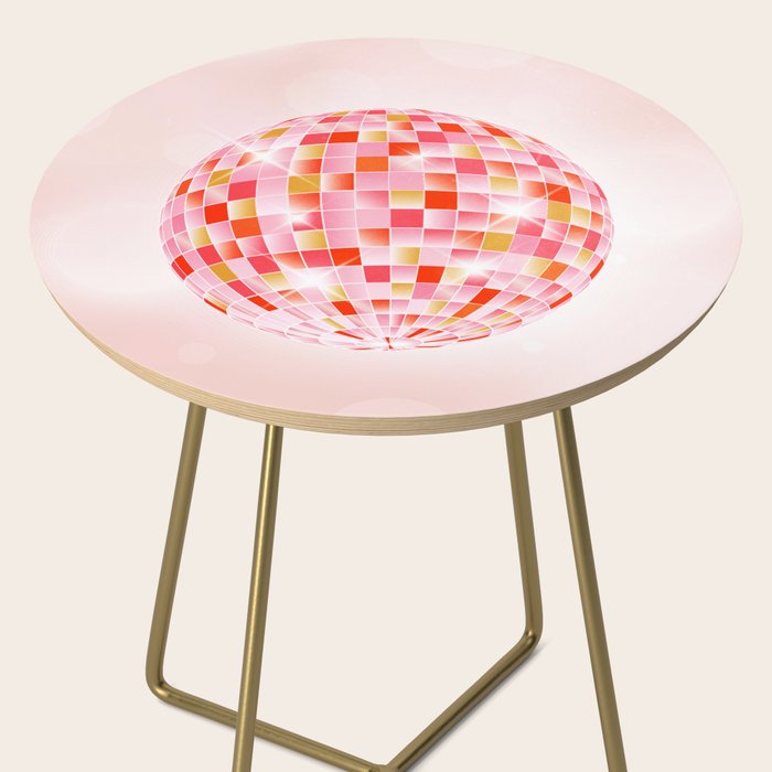 Candy Funk | Disco Ball: Peach Edition Side Table Gallery Image 2