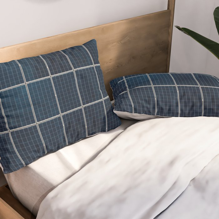 Solar Panel Pattern (Color) Pillow Sham Gallery Image 2