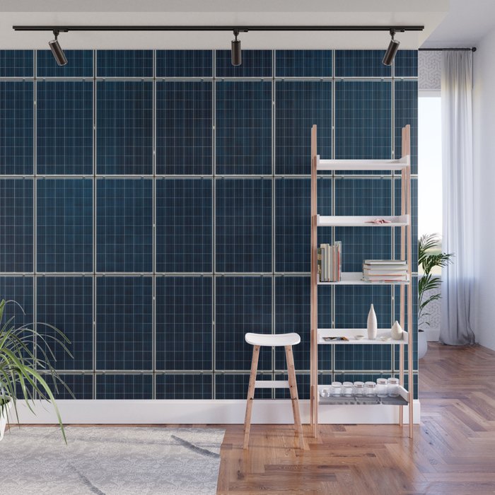 Solar Panel Pattern (Color) Wall Mural