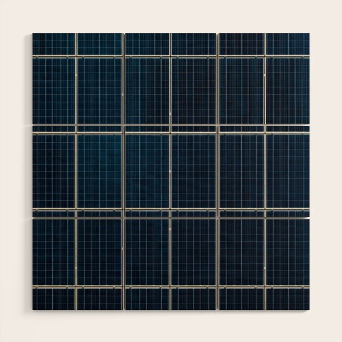 Solar Panel Pattern (Color) Wood Wall Art Gallery Image 1