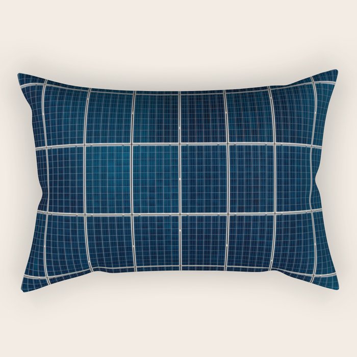 Solar Panel Pattern (Color) Rectangular Pillow Gallery Image 2