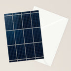 Solar Panel Pattern (Color) Stationery Card Gallery Image 2