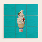 sweet shred blue Wood Wall Art Gallery Image 1