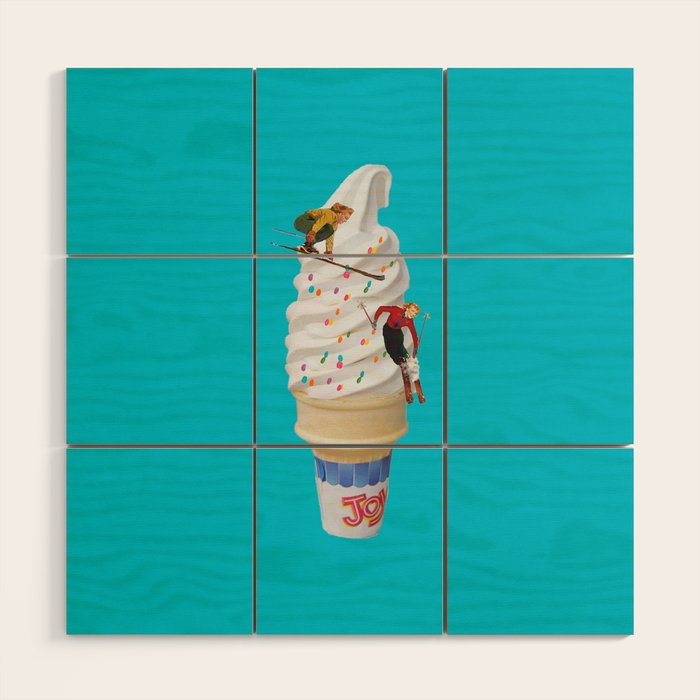 sweet shred blue Wood Wall Art Gallery Image 1
