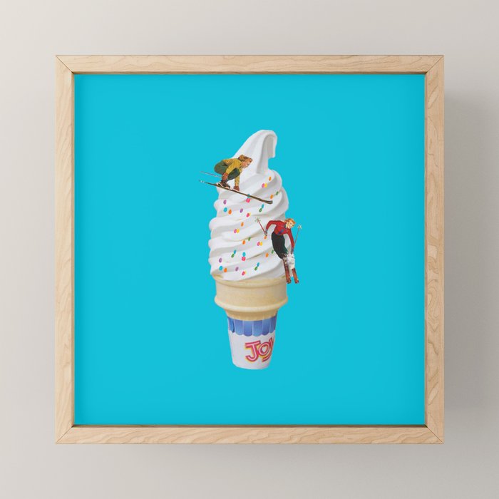 sweet shred blue Mini Art Print Gallery Image 1