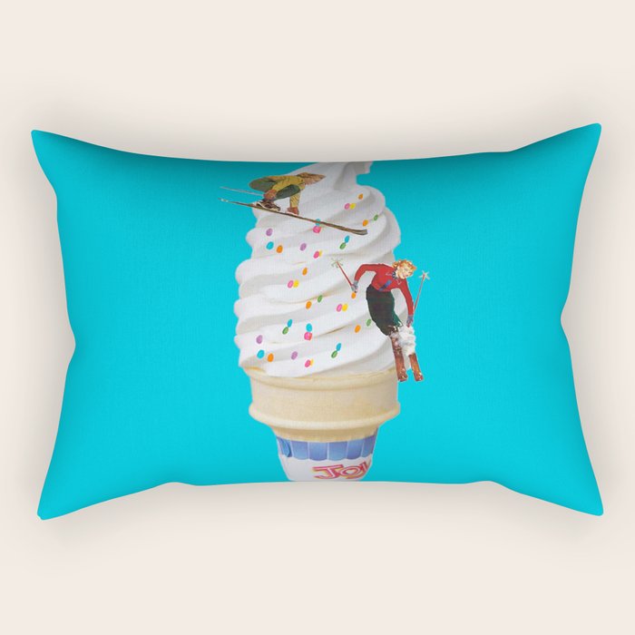 sweet shred blue Rectangular Pillow Gallery Image 1