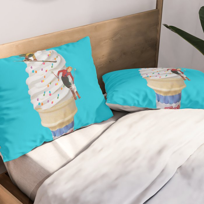 sweet shred blue Pillow Sham Gallery Image 2