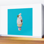 sweet shred blue Wall Mural Gallery Image 2